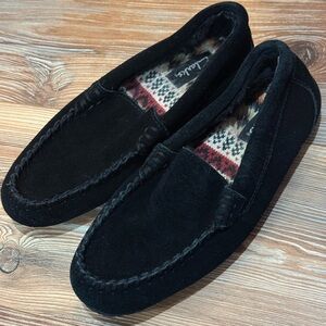 Clarks 7 Leather Upper Black Suede Loafers